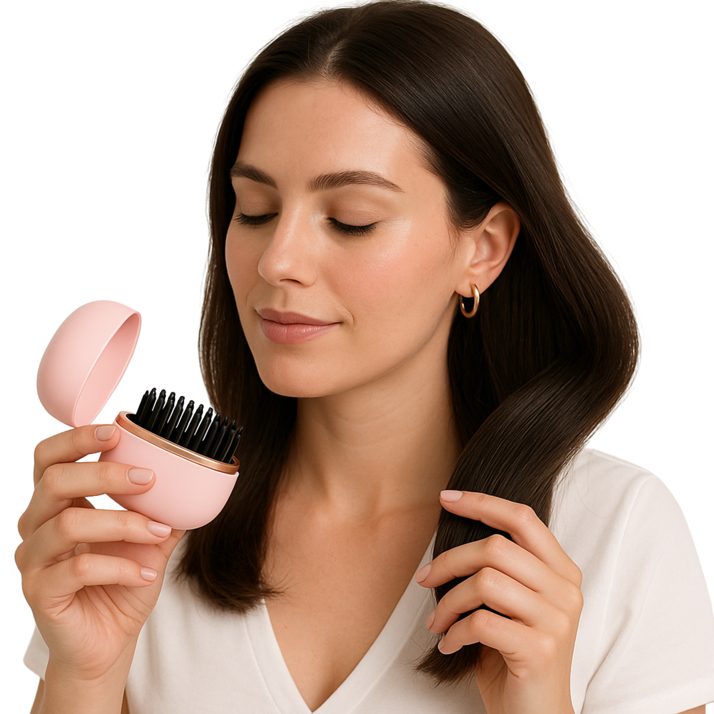 Portable Brush Hair Straightening